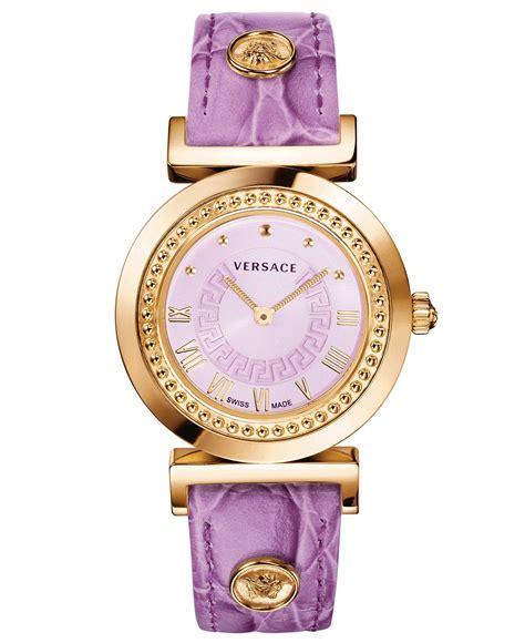 versace purple watch|versace gold watch.